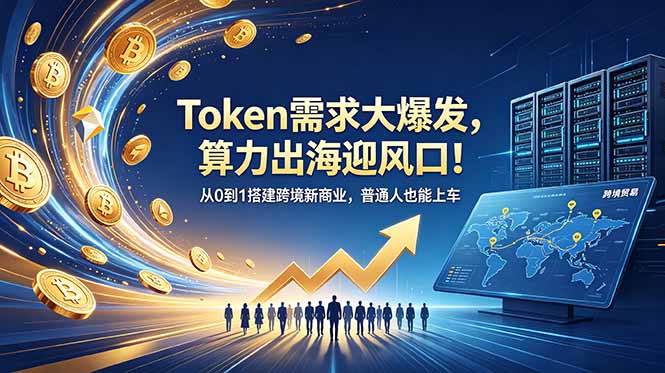 Token需求大爆发,算力出海迎风口!从0到1搭建跨境新商业,普通人也能上车-鼎铸网